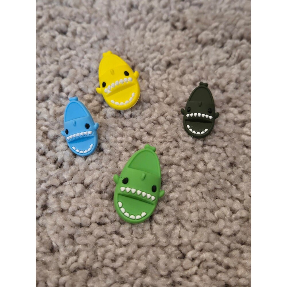 Shoe bag Charms lot of 4 sharks NEW